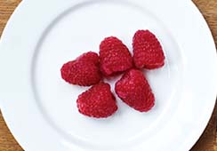 5 raspberries