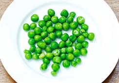 2 tablespoons of peas