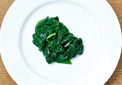 1 tablespoon of cooked spinach