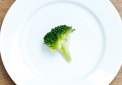 1 small floret of brocolli